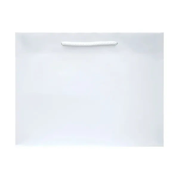 Shopping totes made from 128 GSM matte laminated paper with matching... from ASI 75731 PWS / Pacific Western Sales/PWS