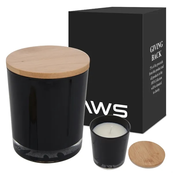 AWS bamboo soy candle that burns clean with a vanilla scent.... from ASI 61125 Hit Promotional Products / Hit®