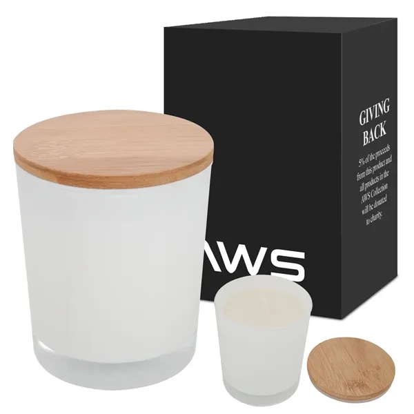 AWS bamboo soy candle that burns clean with a vanilla scent.... from ASI 61125 Hit Promotional Products / Hit®