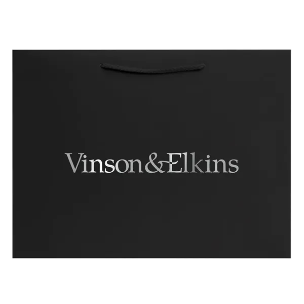 Shopping totes made from 128 GSM matte laminated paper with matching... from ASI 75731 PWS / Pacific Western Sales/PWS