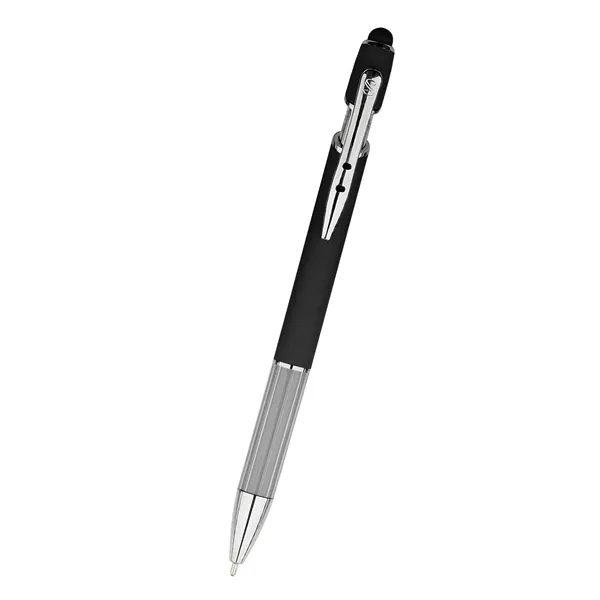 Plunger-action Nolan stylus pen for writing down reminders, notes, and jotting... from ASI 61125 Hit Promotional Products / Hit®
