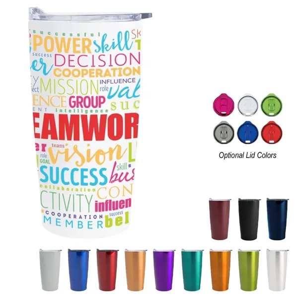 20 ounce double-wall insulated stainless steel tumbler with thumb-slide sipping lid.... from ASI 61125 Hit Promotional Products / Hit®