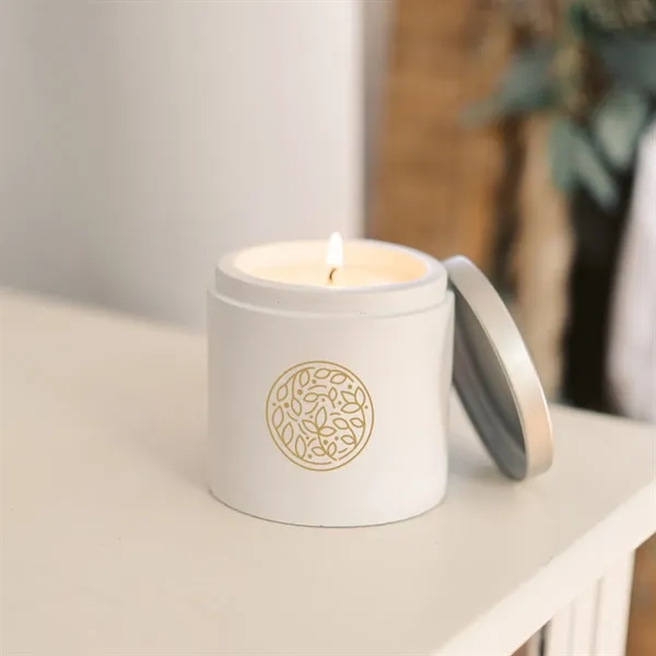 Single wick, soy wax candle with vanilla fragrance.... from ASI 61125 Hit Promotional Products / Hit®
