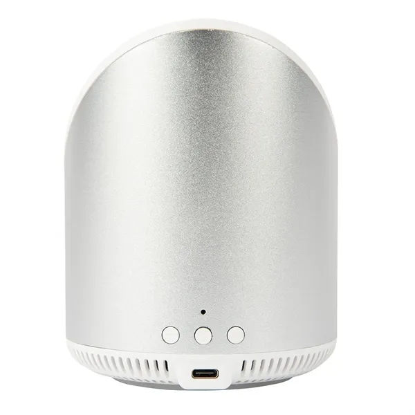 Wireless speaker and Qi-enabled 15W wireless charger with 2200mAh lithium polymer... from ASI 61125 Hit Promotional Products