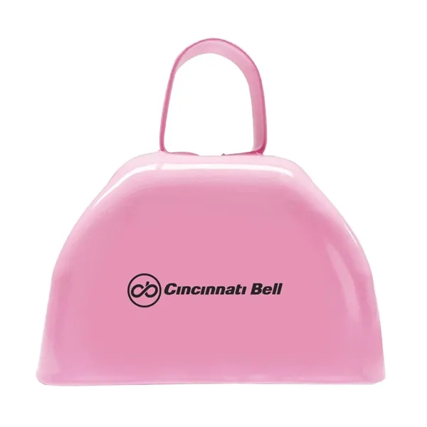 3" metal cowbell with loop handle in assorted colors.... from ASI 63549 Jornik Manufacturing Corp / Jornik