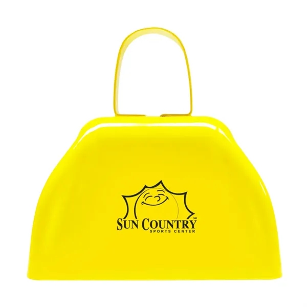3" metal cowbell with loop handle in assorted colors.... from ASI 63549 Jornik Manufacturing Corp / Jornik