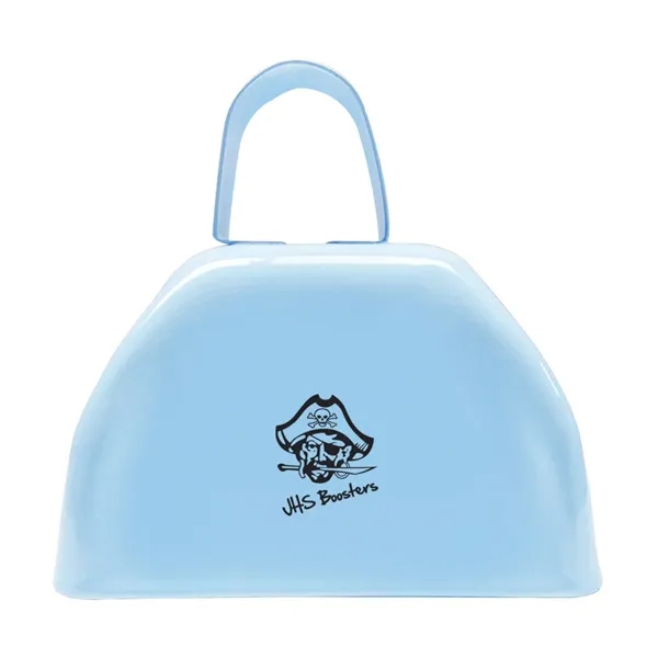 3" metal cowbell with loop handle in assorted colors.... from ASI 63549 Jornik Manufacturing Corp / Jornik