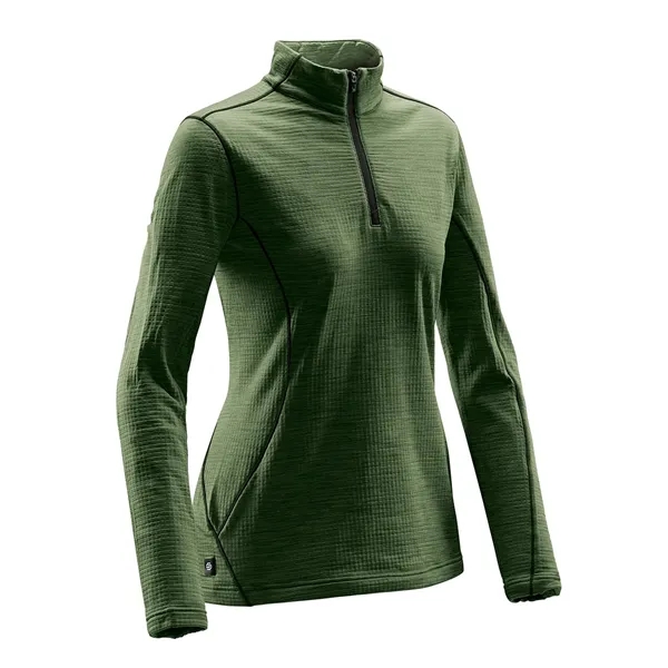 Women's thermal top with 1/4 zipper, moisture wicking performance and snag-resistant... from ASI 61125 Hit Promotional Products / Hit®