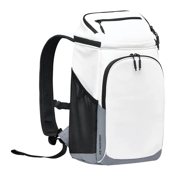 7.5" x 19" x 10" cooler backpack with a main zippered... from ASI 61125 Hit Promotional Products / Hit®