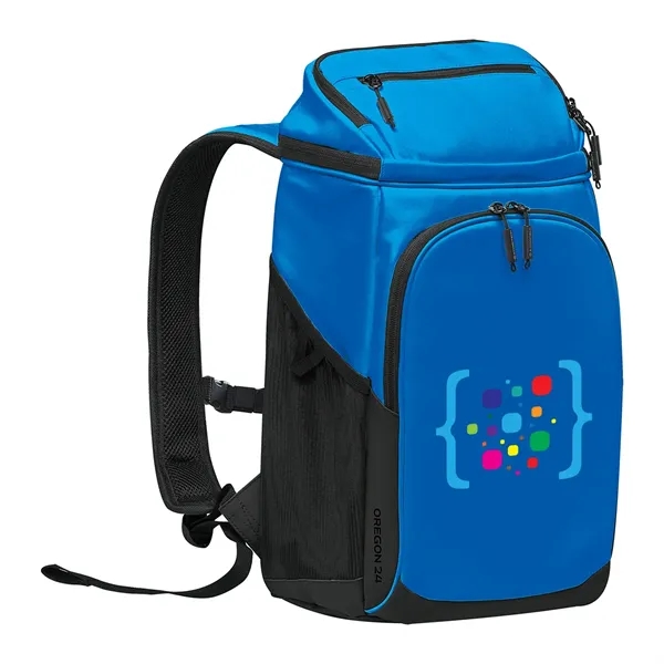 7.5" x 19" x 10" cooler backpack with a main zippered... from ASI 61125 Hit Promotional Products / Hit®