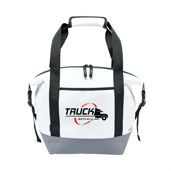 Cooler bag with a large main zippered opening, an external pocket,... from ASI 61125 Hit Promotional Products / Hit®