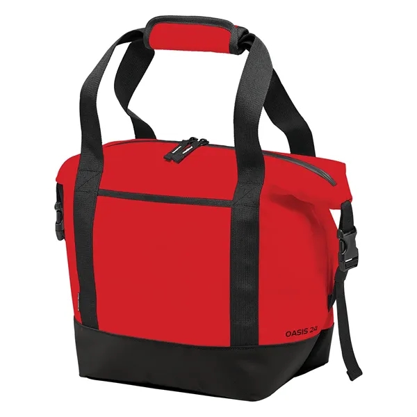 Cooler bag with a large main zippered opening, an external pocket,... from ASI 61125 Hit Promotional Products / Hit®