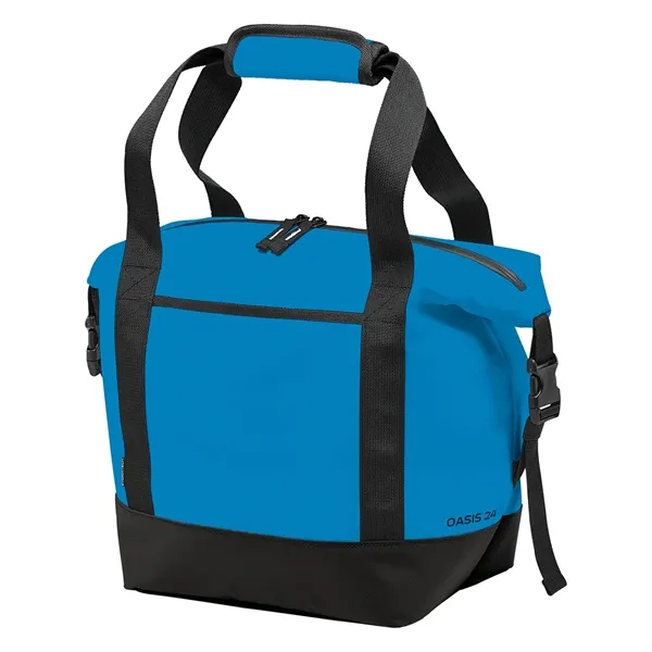 Cooler bag with a large main zippered opening, an external pocket,... from ASI 61125 Hit Promotional Products / Hit®