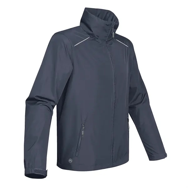 Men's jacket with an adjustable hood and cuffs, back mesh-lined vent,... from ASI 61125 Hit Promotional Products / Hit®
