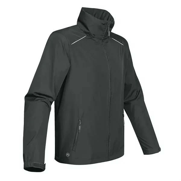 Men's jacket with an adjustable hood and cuffs, back mesh-lined vent,... from ASI 61125 Hit Promotional Products / Hit®