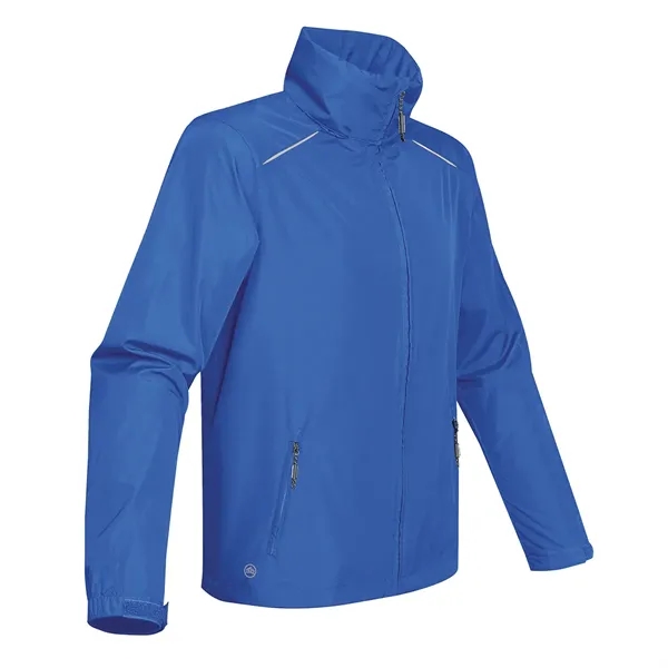 Men's jacket with an adjustable hood and cuffs, back mesh-lined vent,... from ASI 61125 Hit Promotional Products / Hit®