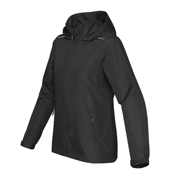 Women's jacket with an adjustable hood and cuffs, a mesh-lined vent,... from ASI 61125 Hit Promotional Products / Hit®