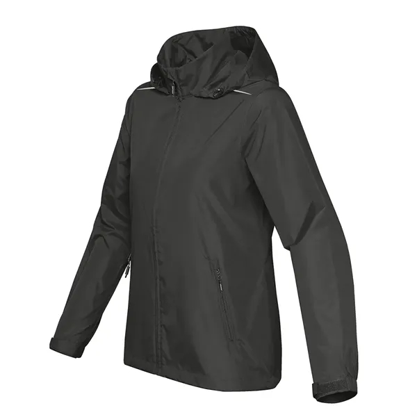 Women's jacket with an adjustable hood and cuffs, a mesh-lined vent,... from ASI 61125 Hit Promotional Products / Hit®
