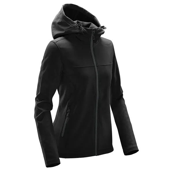 Jacket with a water-repellent finish, zippered brushed tricot pockets, attached hood,... from ASI 61125 Hit Promotional Products / Hit®