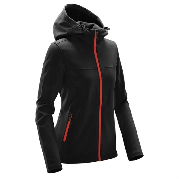 Jacket with a water-repellent finish, zippered brushed tricot pockets, attached hood,... from ASI 61125 Hit Promotional Products / Hit®