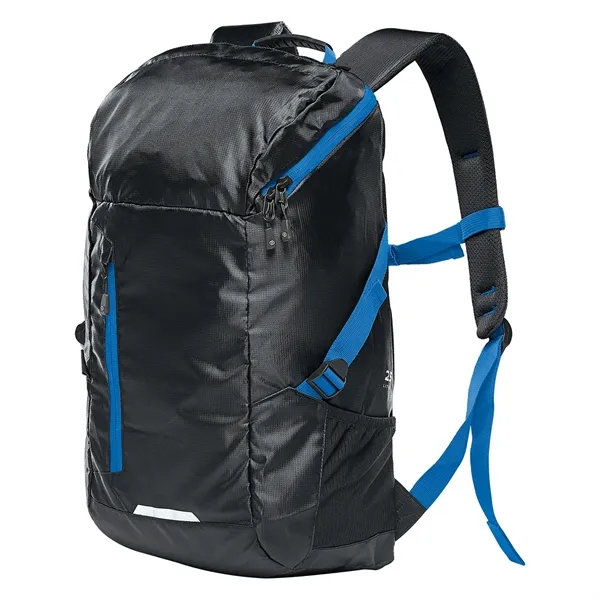 Backpack with a large hood main compartment opening, gear pocket, ventilated... from ASI 61125 Hit Promotional Products / Hit®