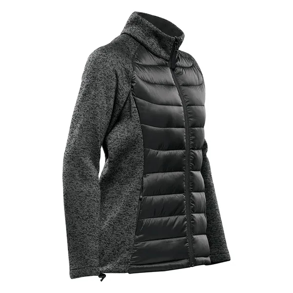 Hybrid jacket with a water-repellent finish, knit collar and sleeves, zippered... from ASI 61125 Hit Promotional Products / Hit®