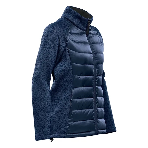 Hybrid jacket with a water-repellent finish, knit collar and sleeves, zippered... from ASI 61125 Hit Promotional Products / Hit®