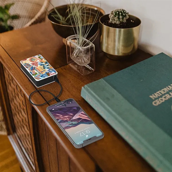 Charger with battery, solar and AC power options and USB-A and... from ASI 61125 Hit Promotional Products / Hit®