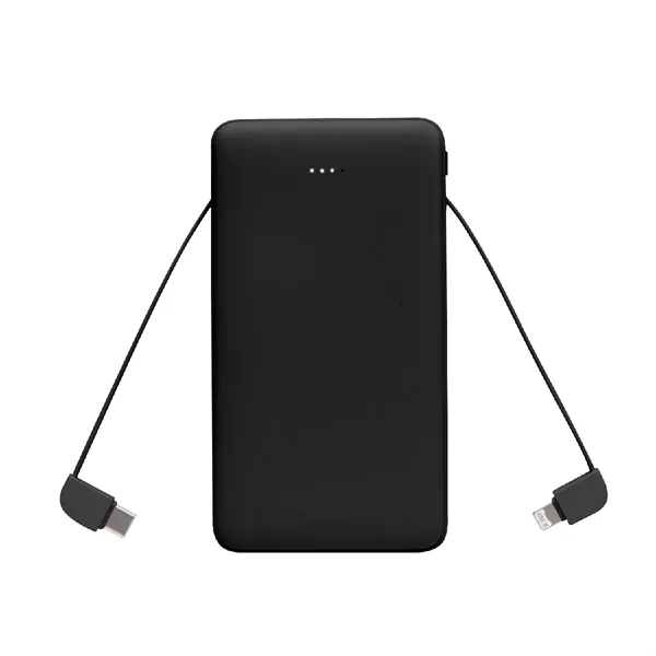 10,000 mAh power bank with integrated cables.... from ASI 61125 Hit Promotional Products / Hit®