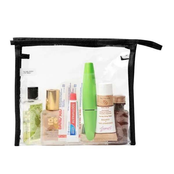 Clear PVC toiletry bag with zippered main compartment.... from ASI 61125 Hit Promotional Products / Hit®