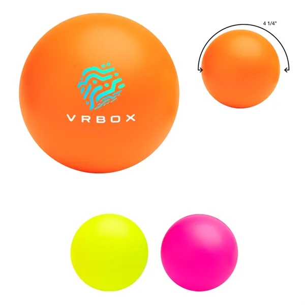 Neon colored stress ball made of PU foam.... from ASI 61125 Hit Promotional Products / Hit®