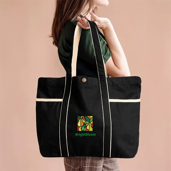 5" x 15" x 13" recycled cotton canvas tote bag.... from ASI 61125 Hit Promotional Products / Hit®