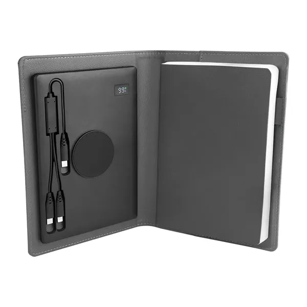 Recycled power folio with wireless charger and power bank.... from ASI 61125 Hit Promotional Products / Hit®
