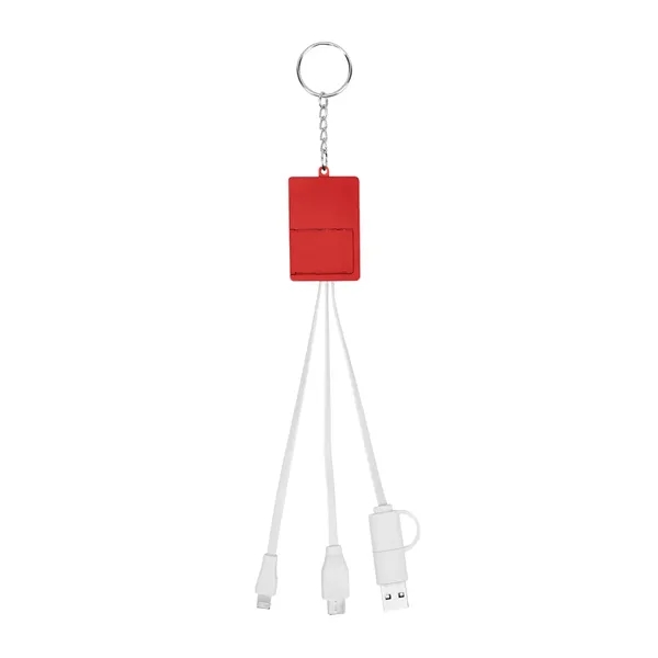 Multi-charging USB cable hub with keyring.... from ASI 61125 Hit Promotional Products / Hit®