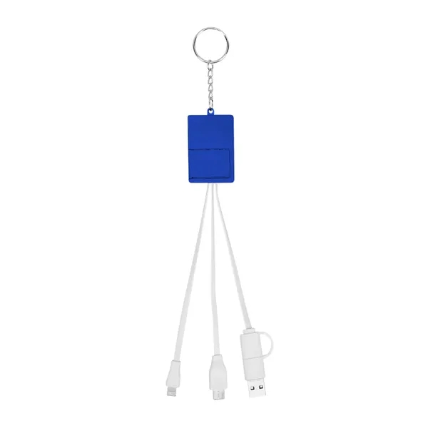 Multi-charging USB cable hub with keyring.... from ASI 61125 Hit Promotional Products / Hit®