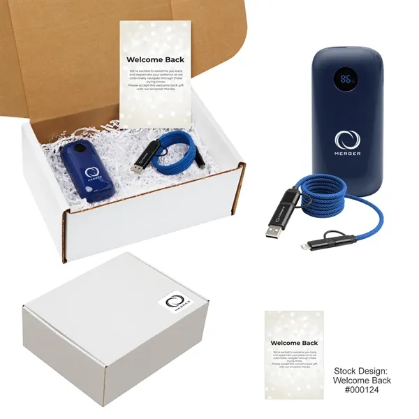 10,000mAh power bank and quick-charging cable kit.... from ASI 61125 Hit Promotional Products / Hit®
