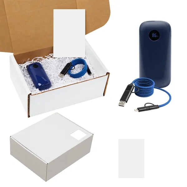 10,000mAh power bank and quick-charging cable kit.... from ASI 61125 Hit Promotional Products / Hit®