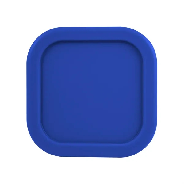 Square silicone food container; microwave safe and BPA free.... from ASI 61125 Hit Promotional Products / Hit®