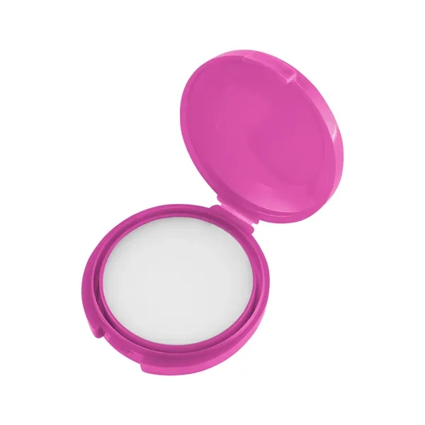Vanilla flavored lip moisturizer in a round rABS case.... from ASI 61125 Hit Promotional Products / Hit®