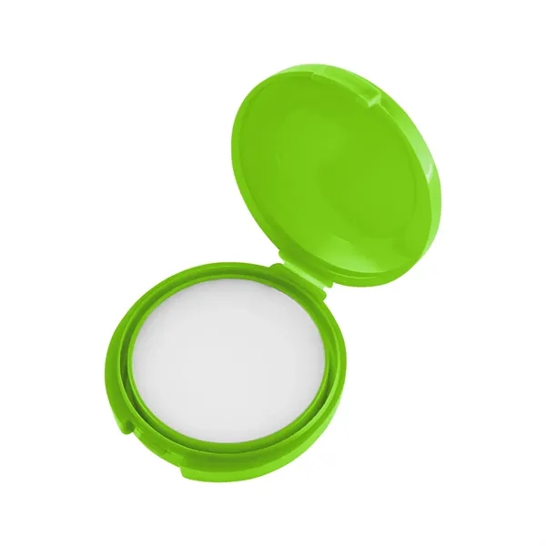 Vanilla flavored lip moisturizer in a round rABS case.... from ASI 61125 Hit Promotional Products / Hit®