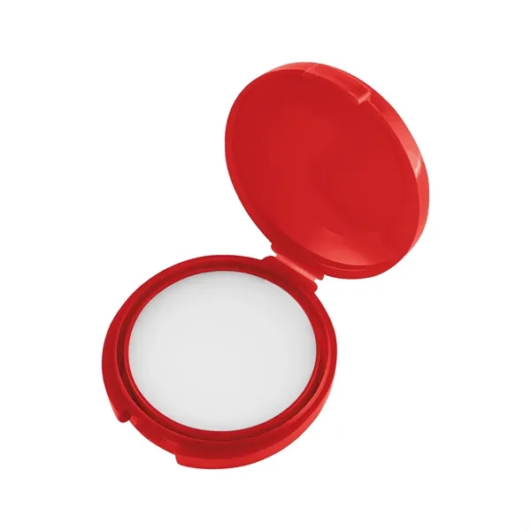 Vanilla flavored lip moisturizer in a round rABS case.... from ASI 61125 Hit Promotional Products / Hit®