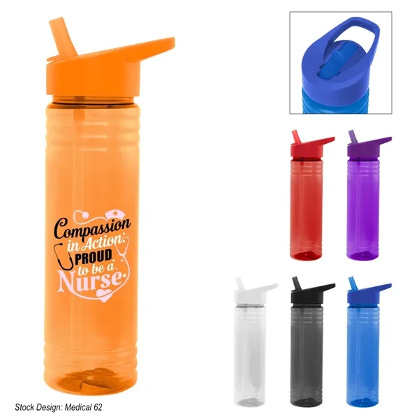 24 oz. PET sports bottle with screw-on, spill resistant sip top... from ASI 61125 Hit Promotional Products / Hit®