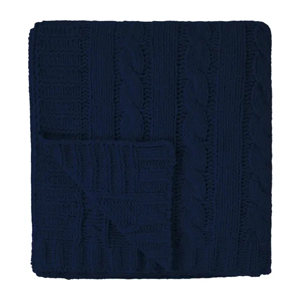 Cable Knit rPET Chenille Blanket... from ASI 61125 Hit Promotional Products / Hit®