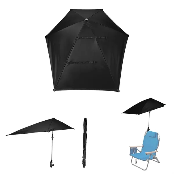 50" Arc SPF 50 Chair Umbrella With 100% rPET Canopy... from ASI 61125 Hit Promotional Products / Hit®