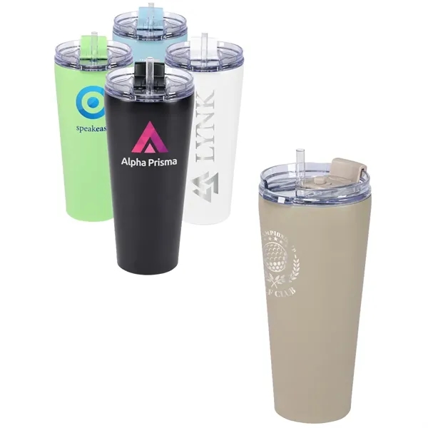 30oz Urban Peak® Cascade Pop-Up Straw Tumbler... from ASI 89320 Starline USA Inc
