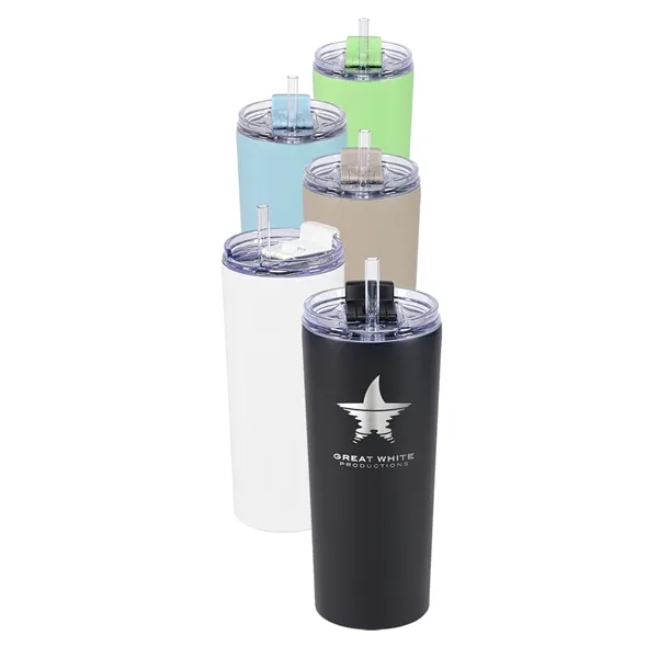 20oz Urban Peak® Cascade Pop-Up Straw Tumbler... from ASI 89320 Starline USA Inc