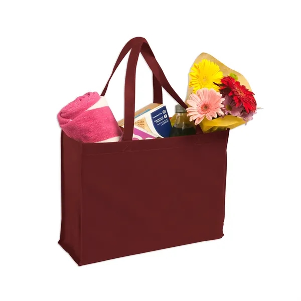 Reusable non-woven polypropylene market tote bag with 1 color silkscreen imprint... from ASI 37218 Athena Promo (tm)