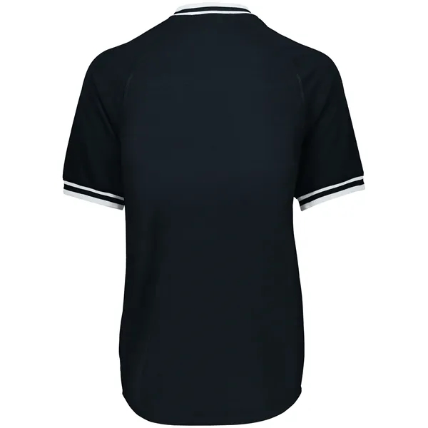 The Youth Retro V-Neck Baseball Jersey combines classic style with modern... from ASI 37461 Augusta Sportswear