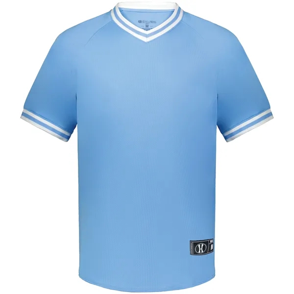 The Youth Retro V-Neck Baseball Jersey combines classic style with modern... from ASI 37461 Augusta Sportswear