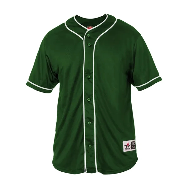 The Diamond Full Button Baseball Shirt is made from 100% DURA-Light... from ASI 37461 Augusta Sportswear